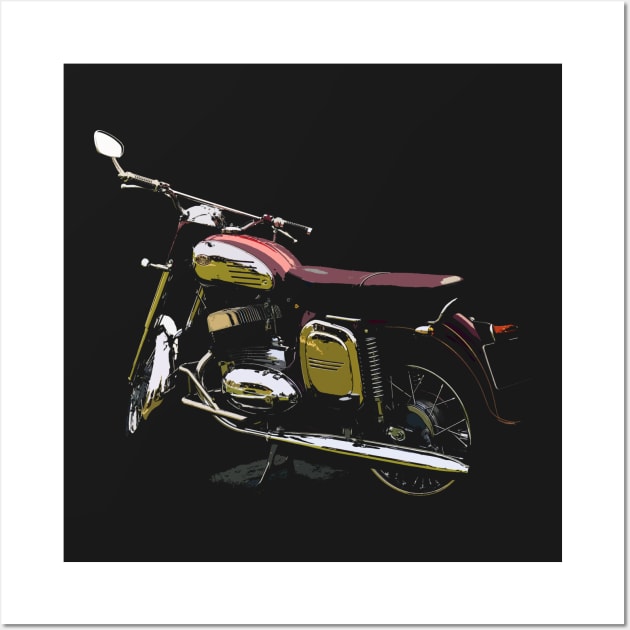 jawa 350, jawa 1957 Wall Art by hottehue